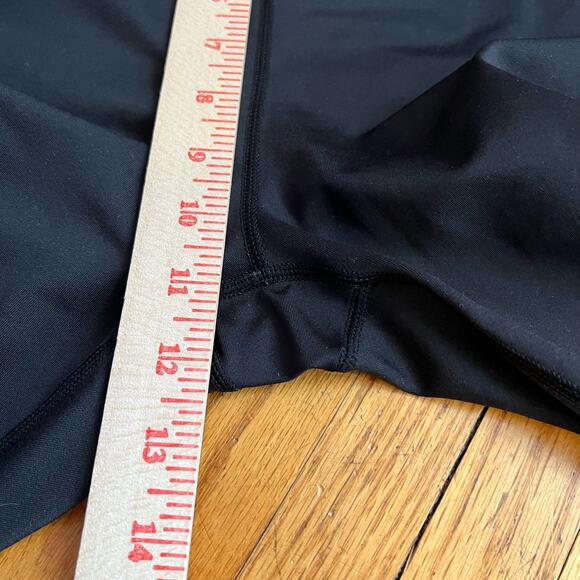 Zyia Leggings Womens 4 Black Mesh Stripe Crop Pants - Picture 7 of 8